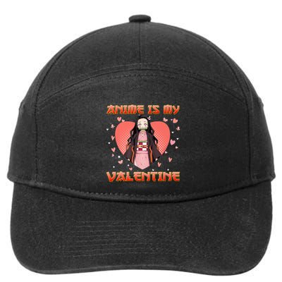 Anime Is My Valentine Vintage Cute Japanese Manga Arts 7-Panel Snapback Hat