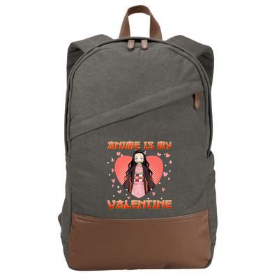 Anime Is My Valentine Vintage Cute Japanese Manga Arts Cotton Canvas Backpack