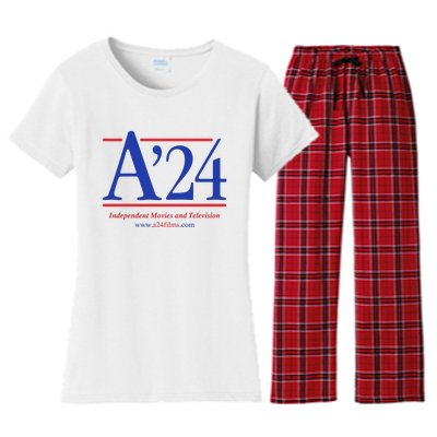 A24 Independent Movies And Television Women's Flannel Pajama Set