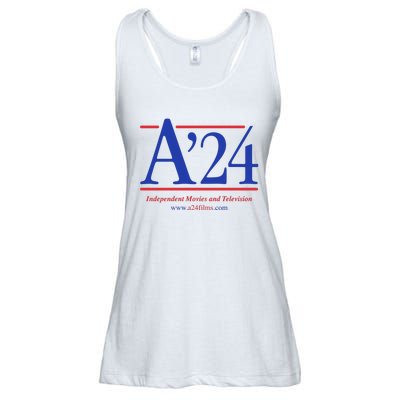 A24 Independent Movies And Television Ladies Essential Flowy Tank