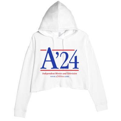 A24 Independent Movies And Television Crop Fleece Hoodie