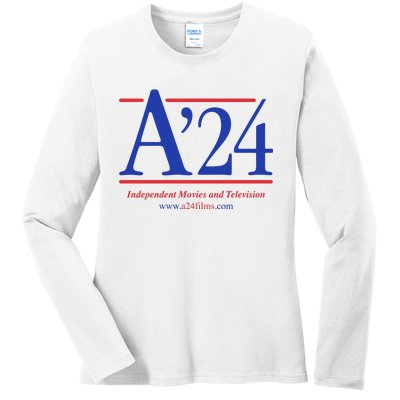 A24 Independent Movies And Television Ladies Long Sleeve Shirt