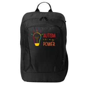 Autism Is My Power Autism Awareness City Backpack