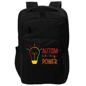 Autism Is My Power Autism Awareness Impact Tech Backpack