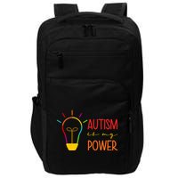 Autism Is My Power Autism Awareness Impact Tech Backpack