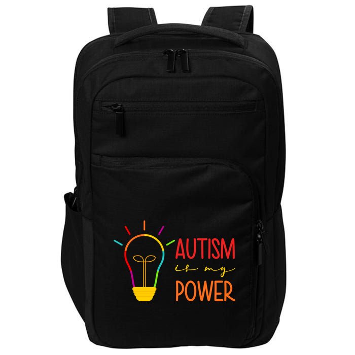 Autism Is My Power Autism Awareness Impact Tech Backpack