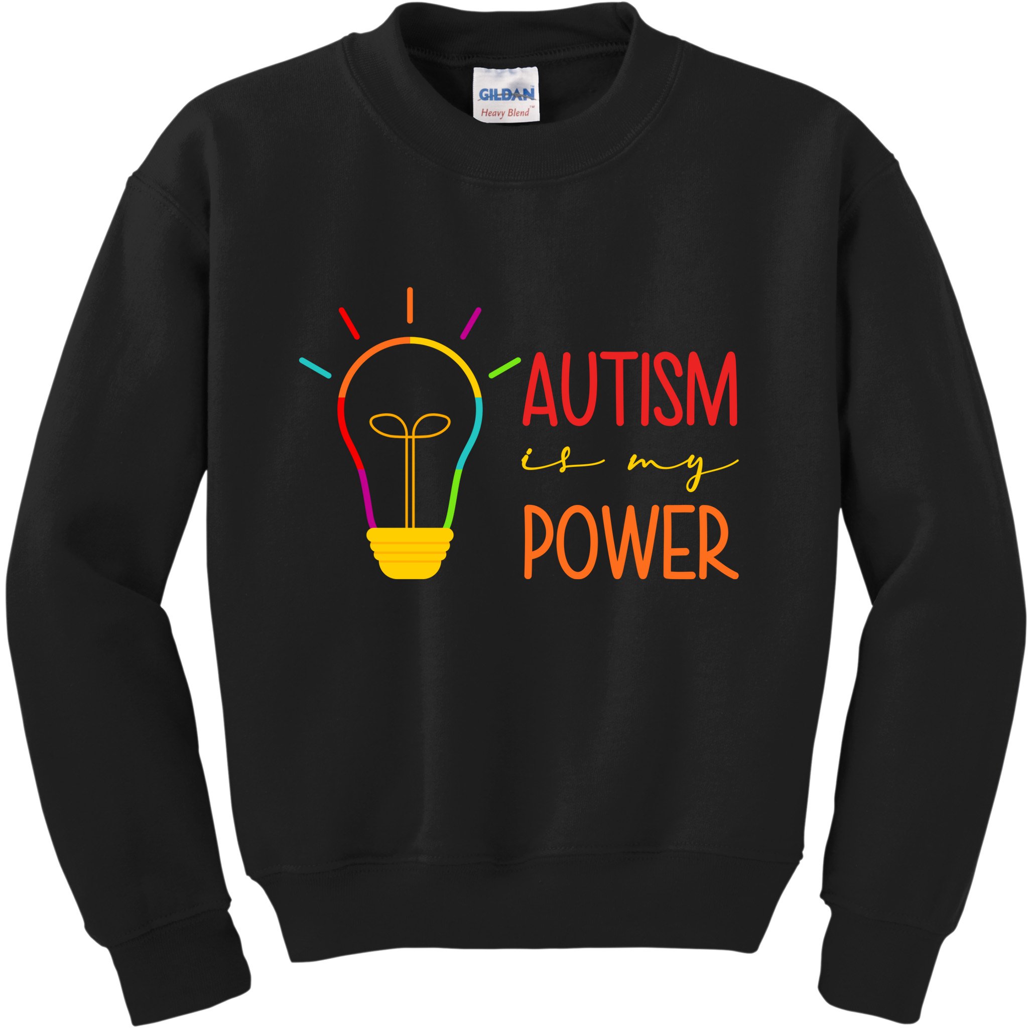Autism Is My Power Autism Awareness Kids Sweatshirt