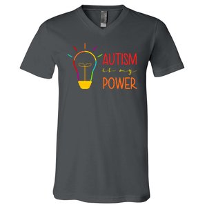 Autism Is My Power Autism Awareness V-Neck T-Shirt