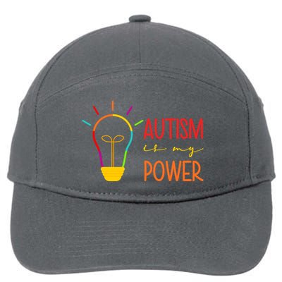 Autism Is My Power Autism Awareness 7-Panel Snapback Hat