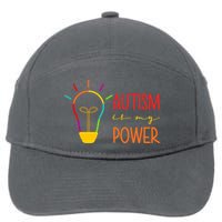 Autism Is My Power Autism Awareness 7-Panel Snapback Hat