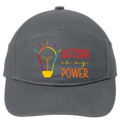 Autism Is My Power Autism Awareness 7-Panel Snapback Hat