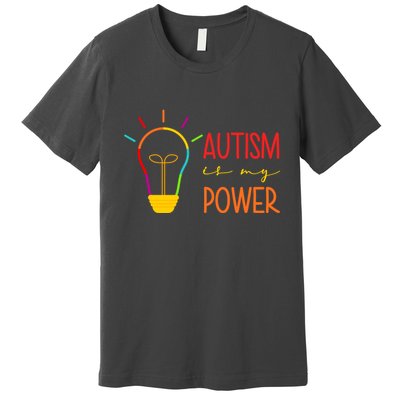 Autism Is My Power Autism Awareness Premium T-Shirt