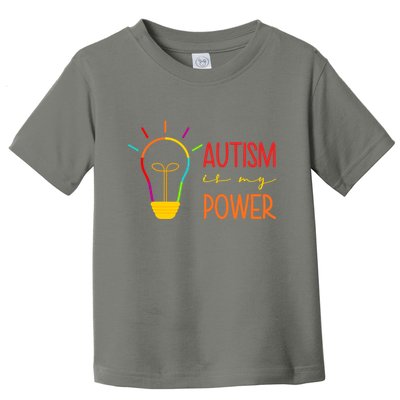Autism Is My Power Autism Awareness Toddler T-Shirt
