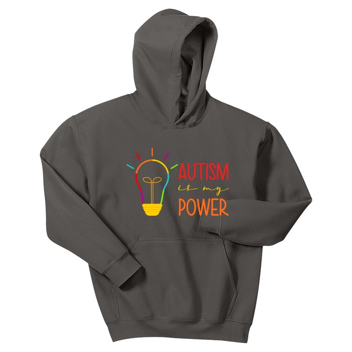 Autism Is My Power Autism Awareness Kids Hoodie