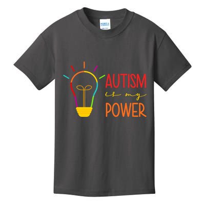 Autism Is My Power Autism Awareness Kids T-Shirt