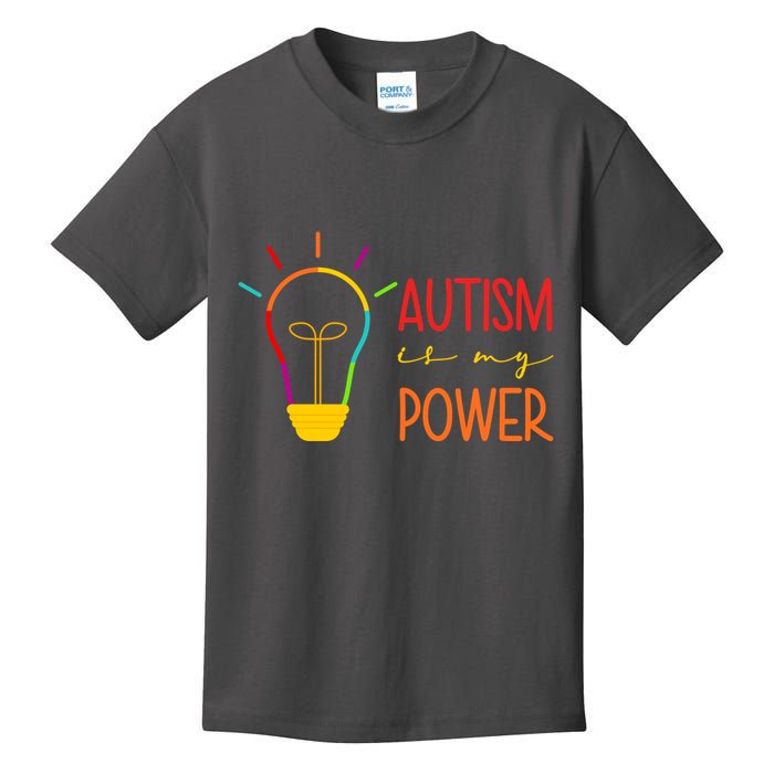 Autism Is My Power Autism Awareness Kids T-Shirt