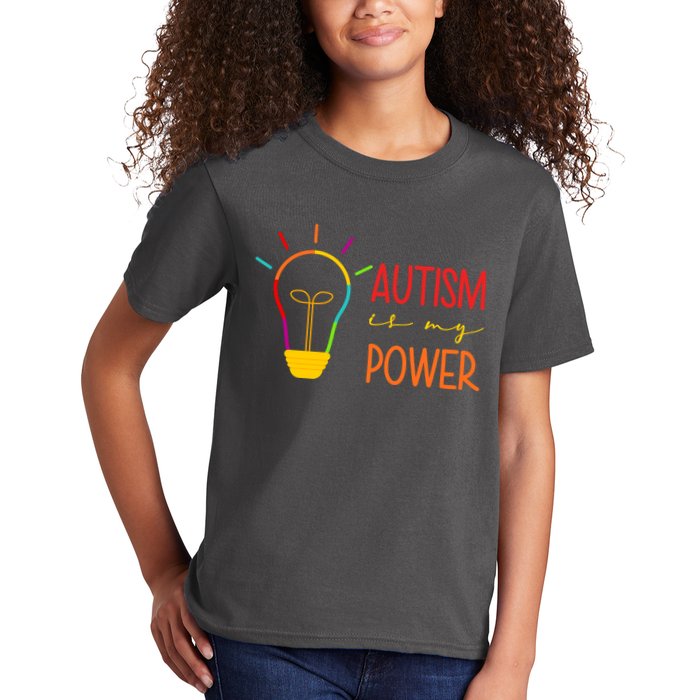 Autism Is My Power Autism Awareness Kids T-Shirt