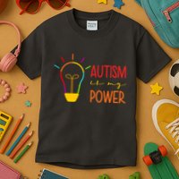 Autism Is My Power Autism Awareness Kids T-Shirt