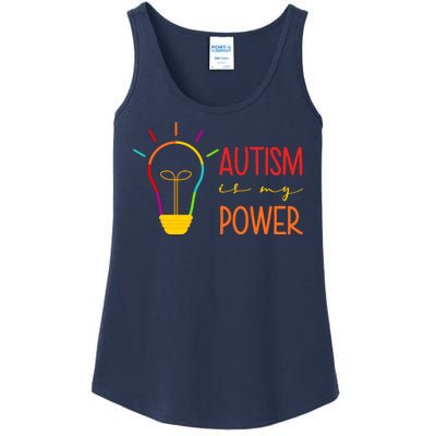 Autism Is My Power Autism Awareness Ladies Essential Tank