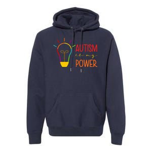 Autism Is My Power Autism Awareness Premium Hoodie