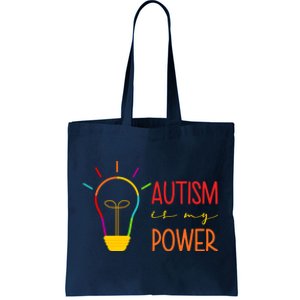 Autism Is My Power Autism Awareness Tote Bag