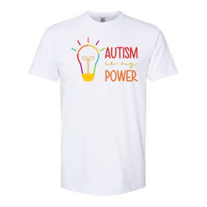 Autism Is My Power Autism Awareness Softstyle CVC T-Shirt