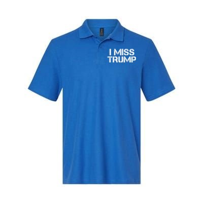 Awesome I Miss Donald Trump 45th President Trump Cool Gift Softstyle Adult Sport Polo