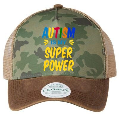 Autism Is My Super Power Legacy Tie Dye Trucker Hat
