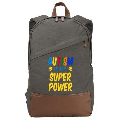 Autism Is My Super Power Cotton Canvas Backpack