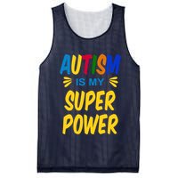 Autism Is My Super Power Mesh Reversible Basketball Jersey Tank