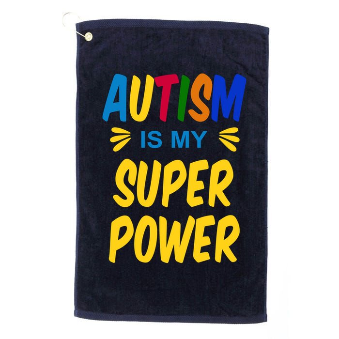 Autism Is My Super Power Golf Towel