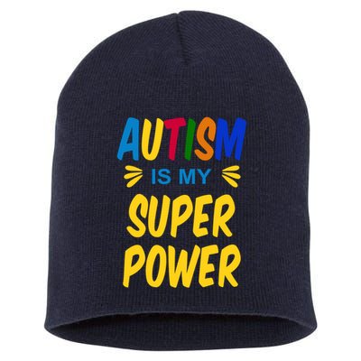 Autism Is My Super Power Short Acrylic Beanie