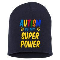 Autism Is My Super Power Short Acrylic Beanie