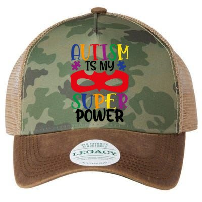 Autism Is My Superpower Legacy Tie Dye Trucker Hat