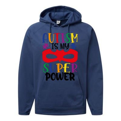 Autism Is My Superpower Performance Fleece Hoodie