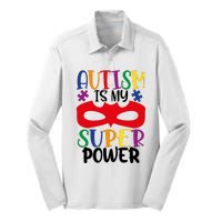 Autism Is My Superpower Silk Touch Performance Long Sleeve Polo