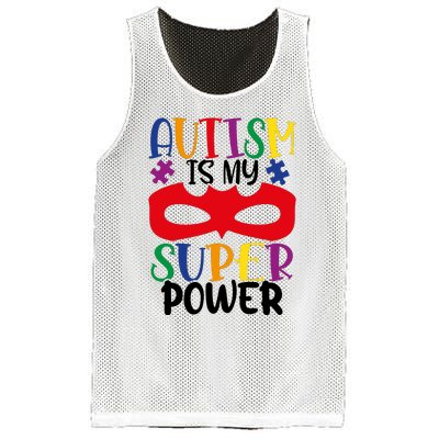 Autism Is My Superpower Mesh Reversible Basketball Jersey Tank