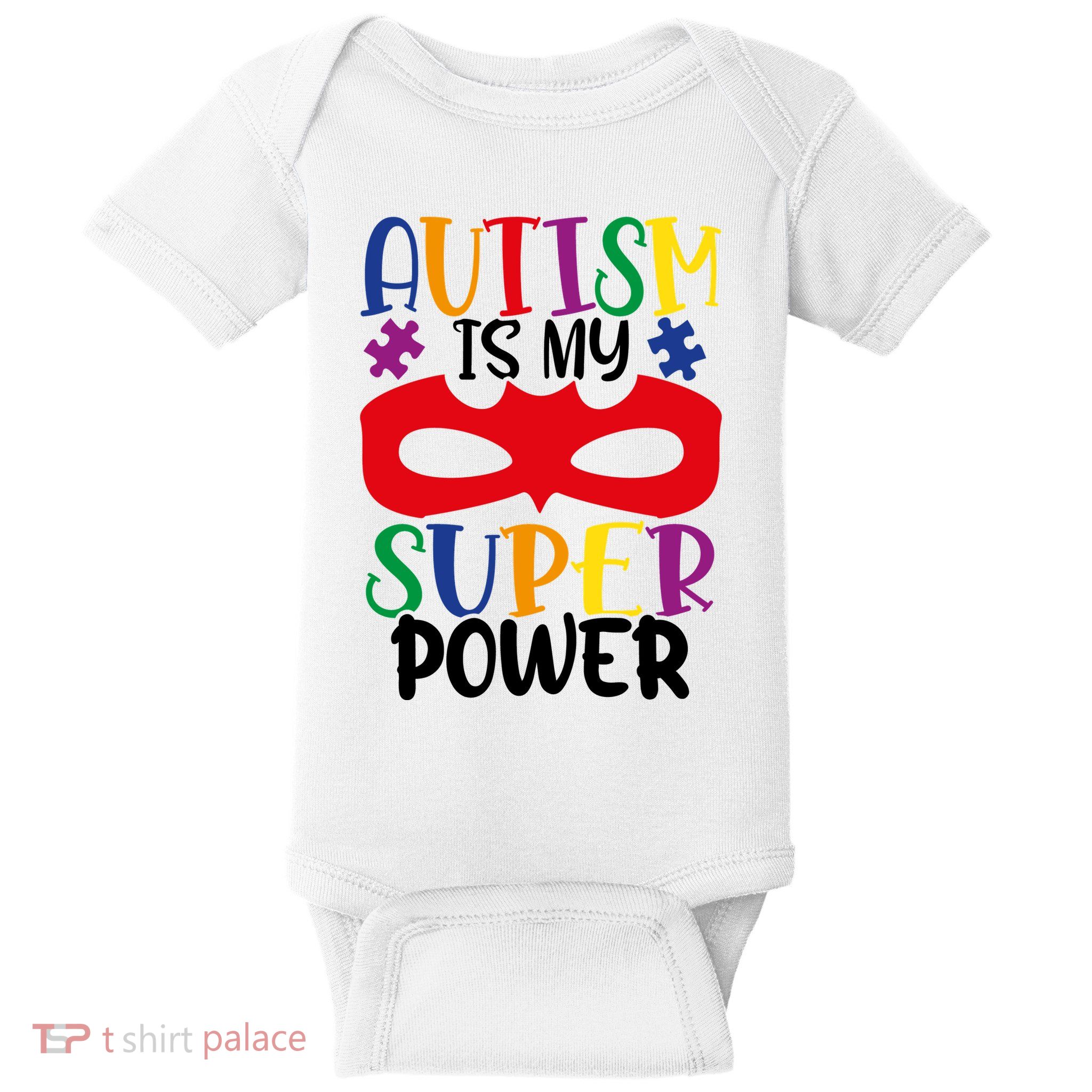Autism Is My Superpower Baby Bodysuit