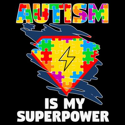 Autism Is My Super Power Superhero Gift Autism Awareness Funny Gift T-Shirt