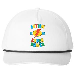 Autism Is My Superpower Gift Snapback Five-Panel Rope Hat