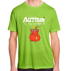 Autism Is My Superpower Superhero Meaningful Gift Autism Awareness Cute Gift Adult ChromaSoft Performance T-Shirt