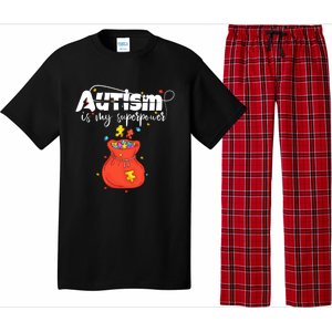 Autism Is My Superpower Superhero Meaningful Gift Autism Awareness Cute Gift Pajama Set