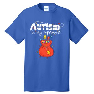 Autism Is My Superpower Superhero Meaningful Gift Autism Awareness Cute Gift Tall T-Shirt