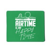 Airtime Is My Happy Time I Funny Rollercoaster Enthusiast Design Mousepad