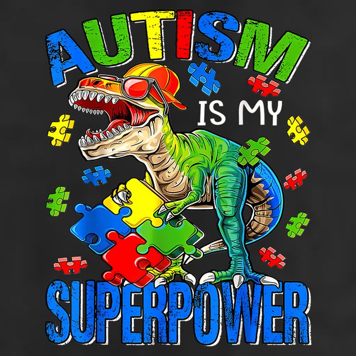 Autism Is My Superpower Autism Awareness Dinosaur 15oz Campfire Ceramic Mug