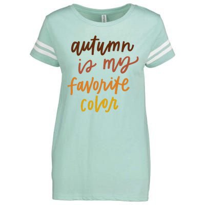 Autumn Is My Favorite Color Enza Ladies Jersey Football T-Shirt