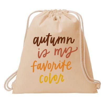 Autumn Is My Favorite Color Drawstring Bag