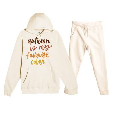 Autumn Is My Favorite Color Premium Hooded Sweatsuit Set