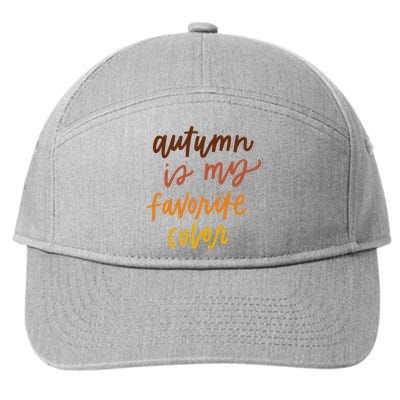 Autumn Is My Favorite Color 7-Panel Snapback Hat