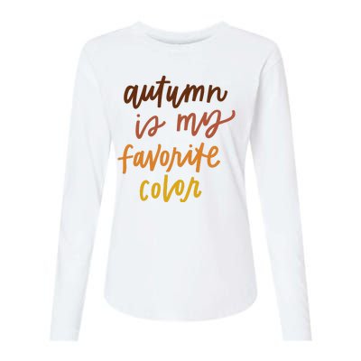 Autumn Is My Favorite Color Womens Cotton Relaxed Long Sleeve T-Shirt